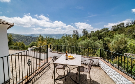 El comedor exterior tiene una mucha privacidad 